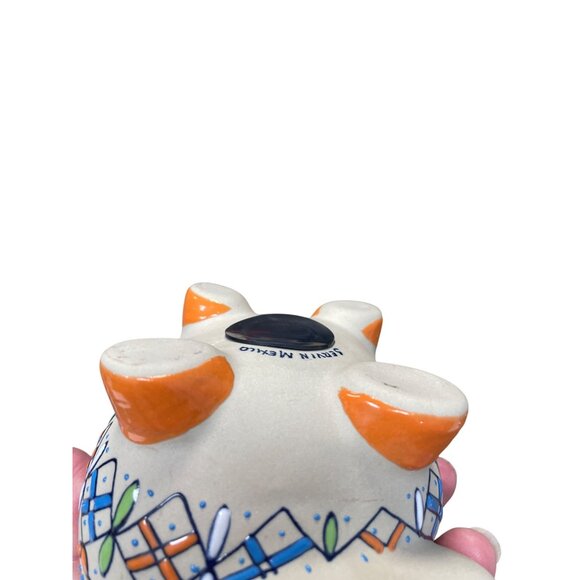 Servin Mexico Talavera Piggy Bank Hand Painted Ceramic Folk Art Pottery - Picture 10 of 16